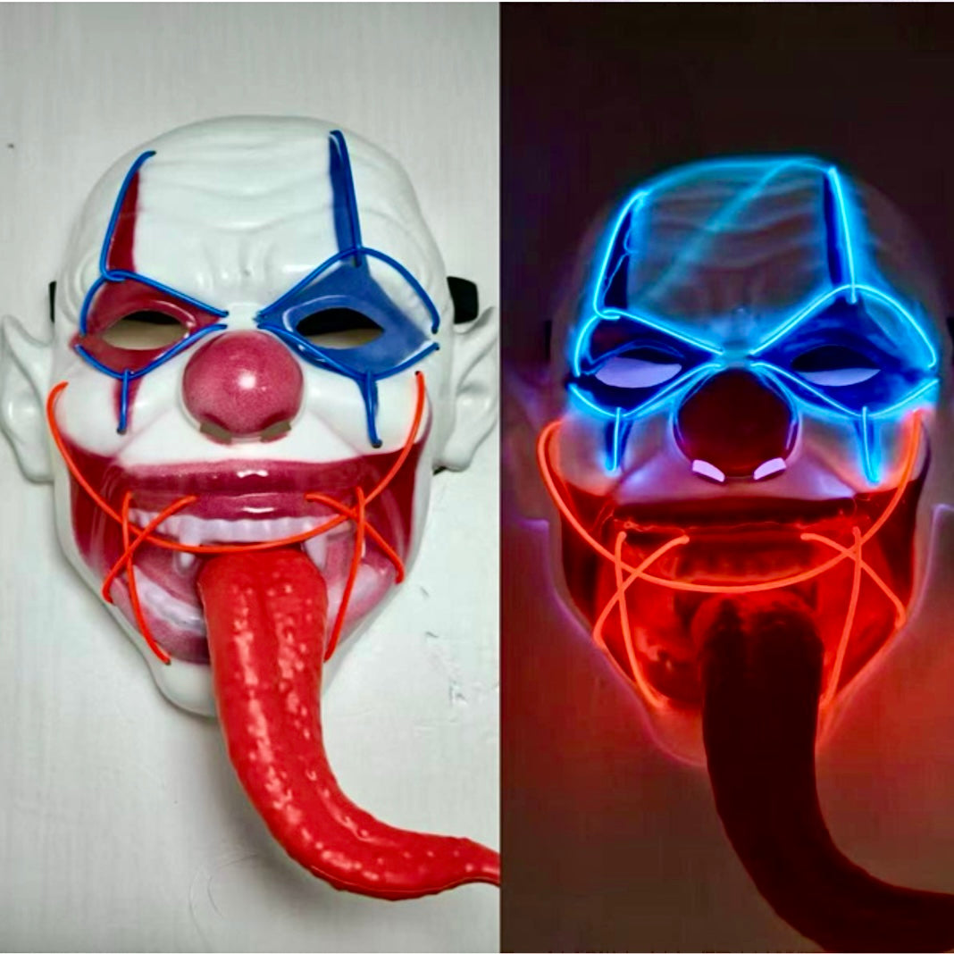 MEGA COMBO Máscara Terrorífica Doble Luz + Arma