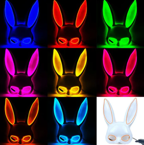 MEGA COMBO Máscara Terrorífica Doble Luz + Arma